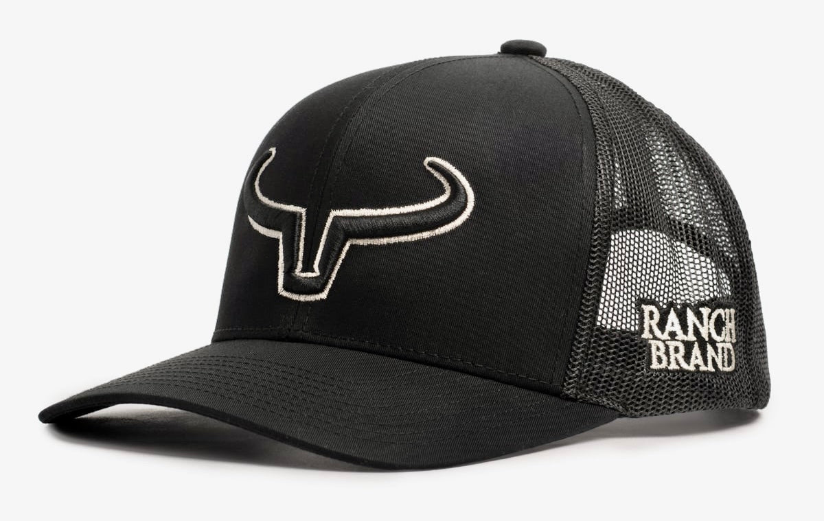 Rancher | Noir & Mesh Noir | Logo Noir & Silver