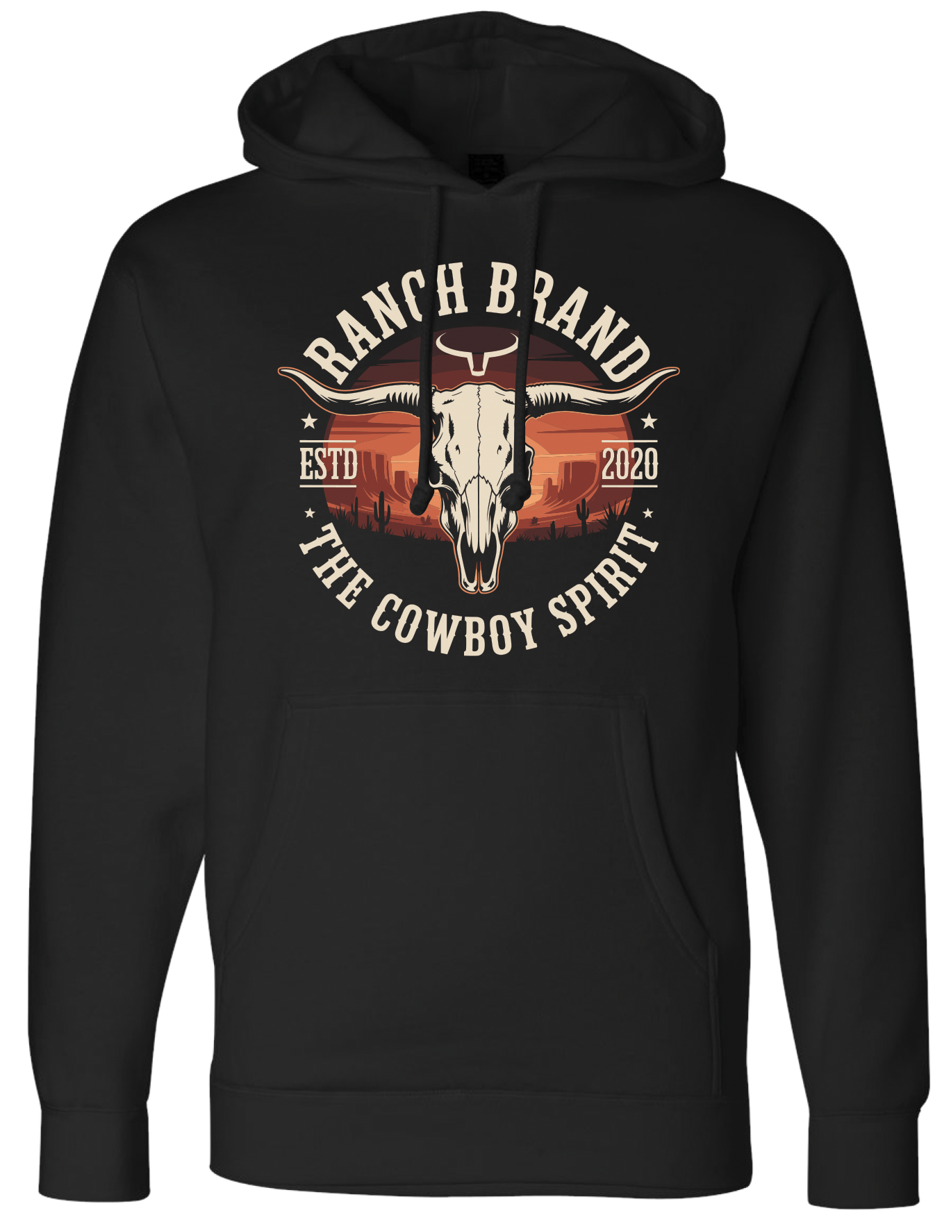 Ranch Brand | Hoodie Unisexe Sundust | Noir