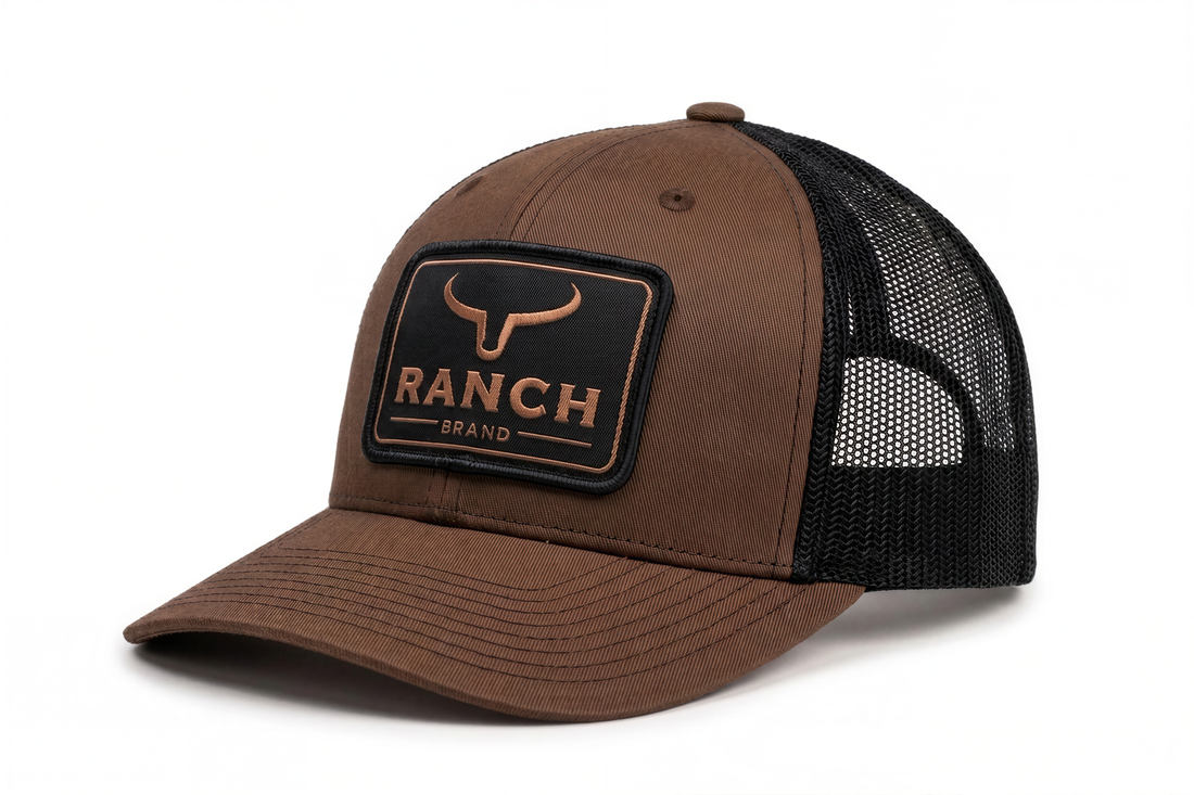 Casquette Patch 3 | Brun & Mesh Noir | Noir