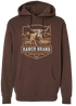 Ranch Brand | Hoodie Unisexe Longhorn 3 | Brun