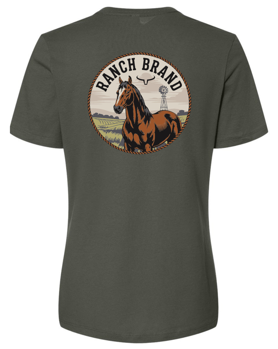 T-Shirt Femme Horse 7 Army Ranch Brand