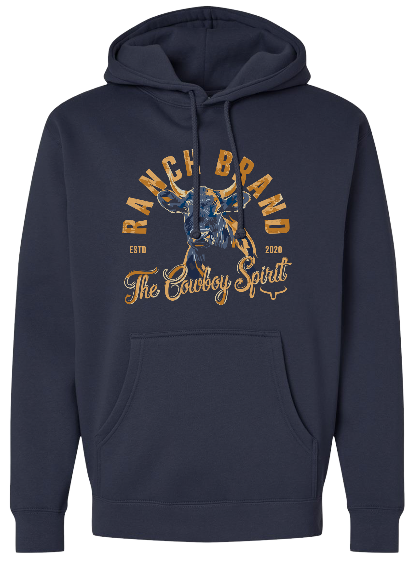 Ranch Brand | Hoodie Unisexe Steer 7 | Marine