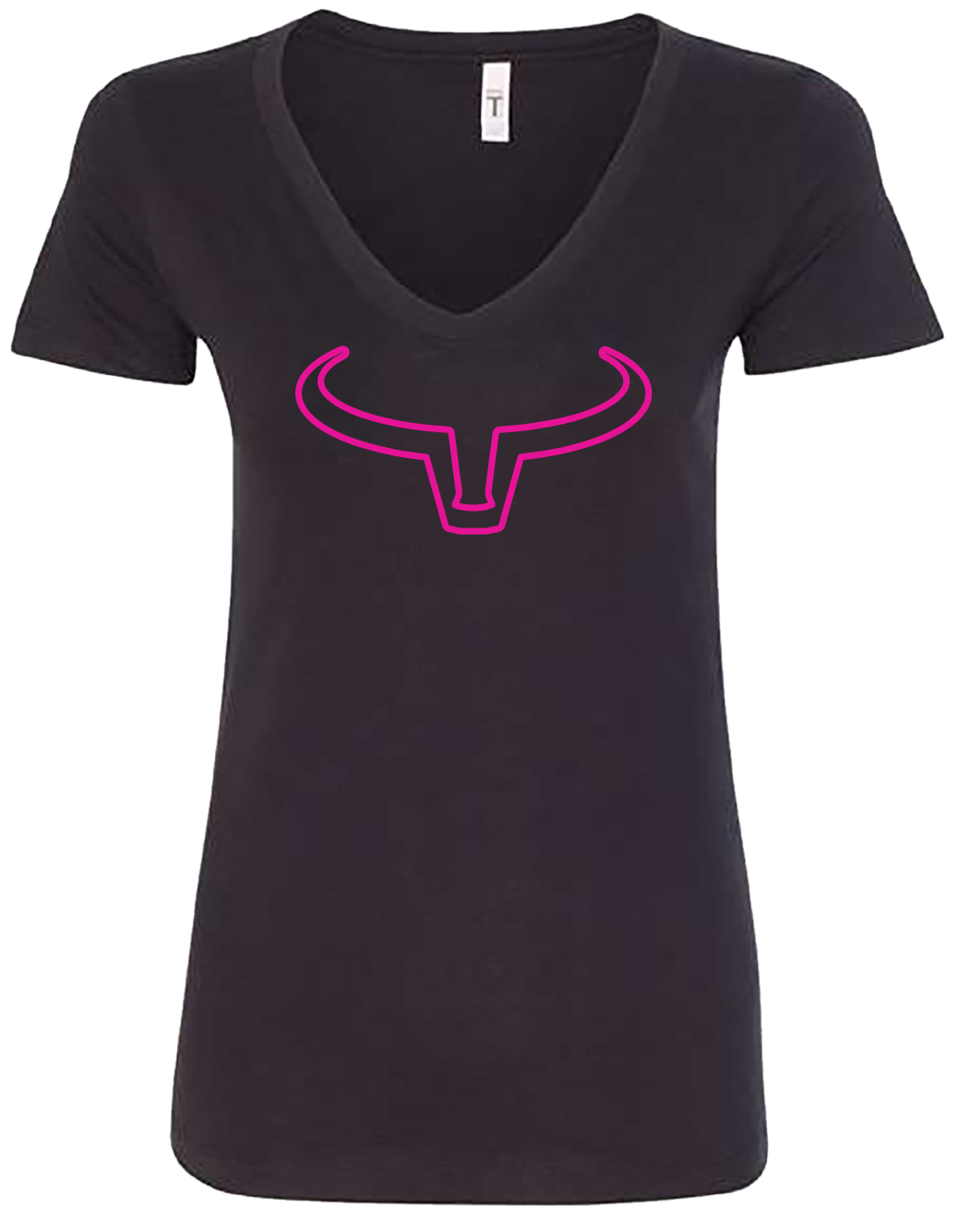 Ranch Brand | Women Outline T-Shirt | Black & Pink