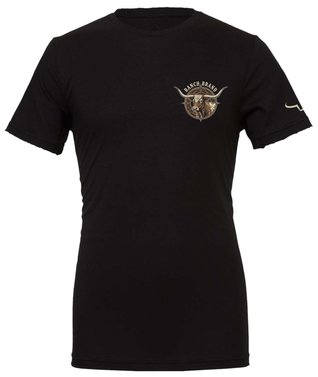 Ranch Brand | T-Shirt Homme Longhorn 7 | Noir