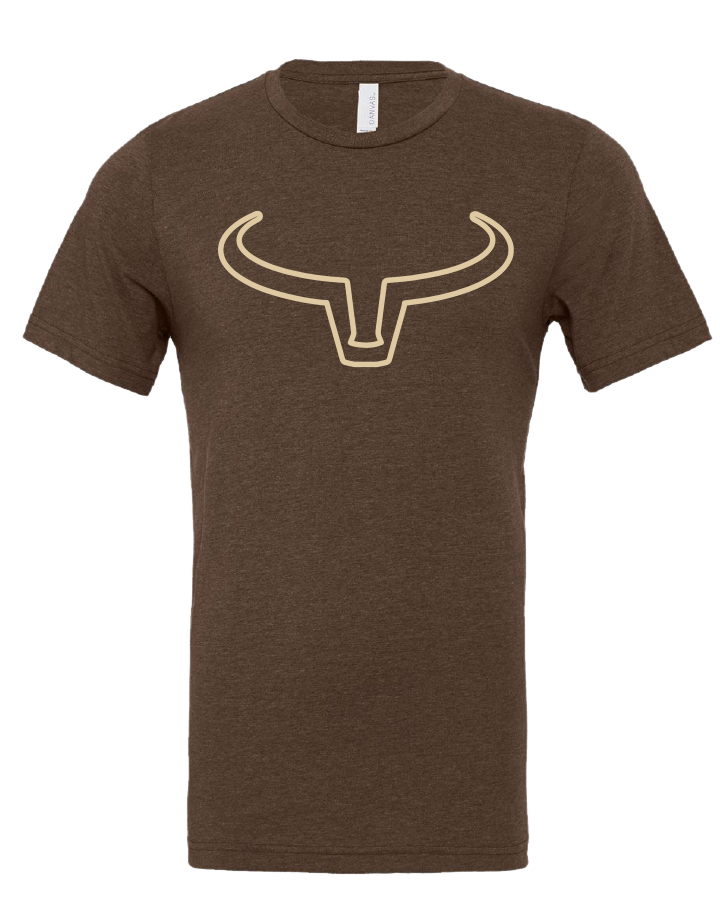 Ranch Brand | Men T-Shirt Outline | Brown & Tan