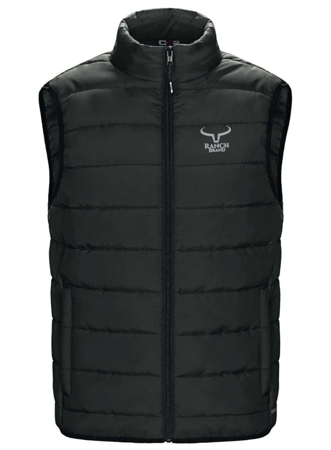Ranch Brand | Veste Sans Manche Légère pour Homme | Noir & Silver