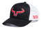 Casquette Rancher | Noir & Mesh Blanc | Logo Rouge & Blanc