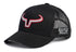 Casquette Rancher | Noir & Mesh Noir | Logo Silver & Rouge