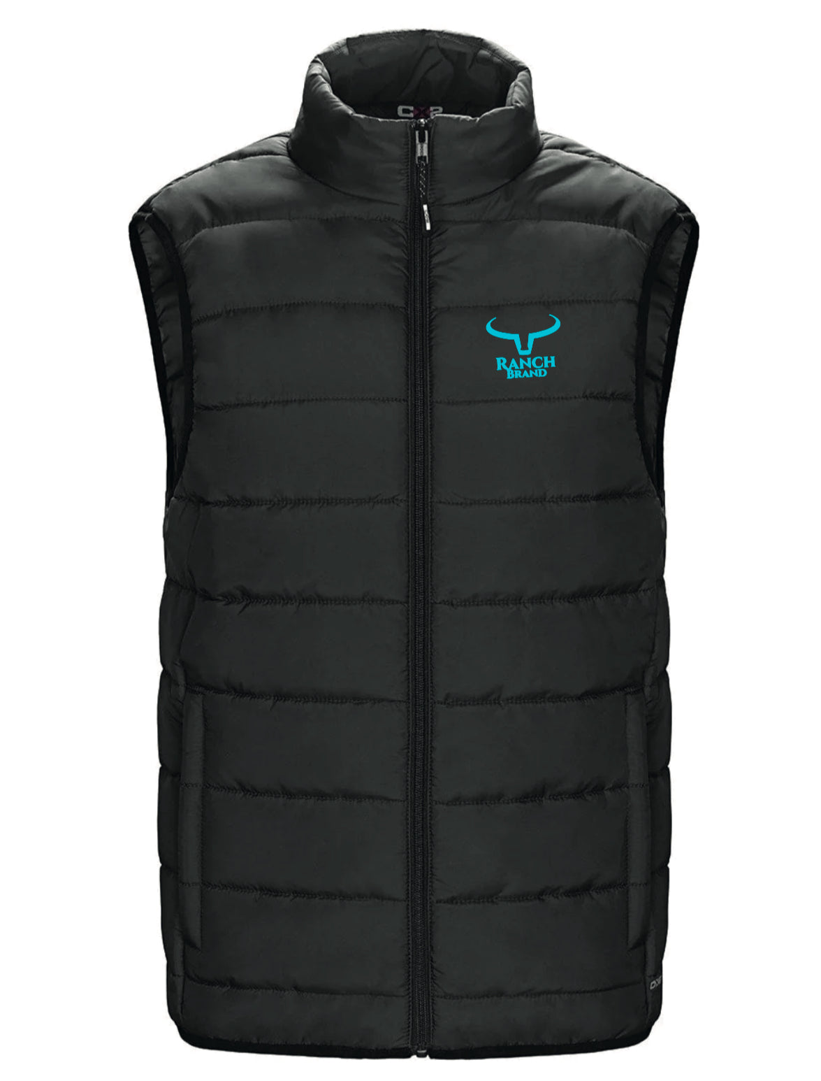 Ranch Brand | Lightweight Sleeveless Jacket for Women | Black & Turquoise