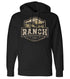 Hoodie Unisexe Old West Noir Ranch Brand