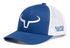 Casquette Rancher | Bleu Royal & Mesh Blanc | Logo Blanc