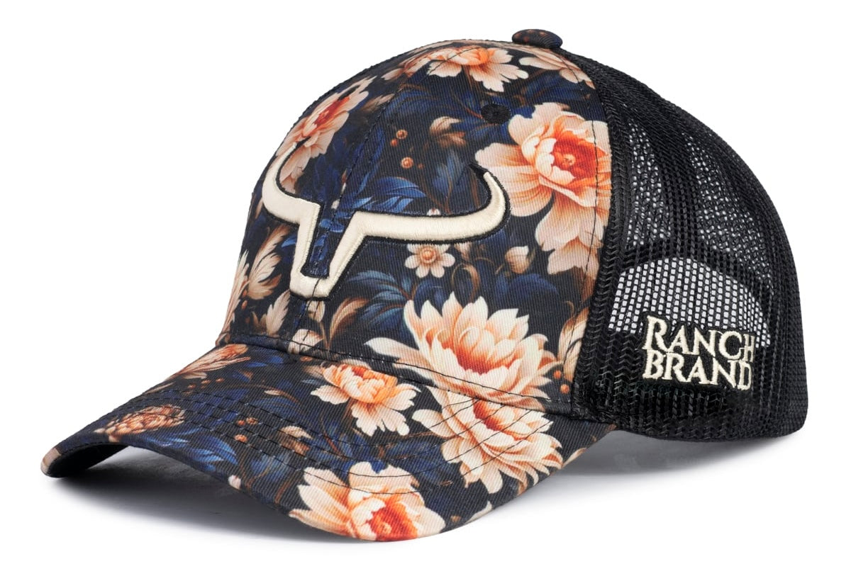 Casquette Ponytail Femme Fleur 36 | Logo Crème