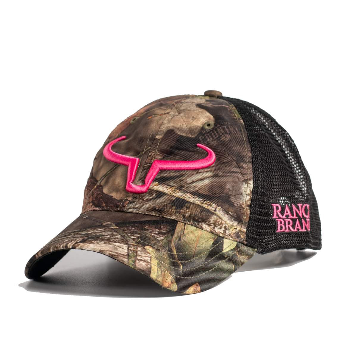 Rancher | Hunting Camo & Mesh Noir | Logo Rose