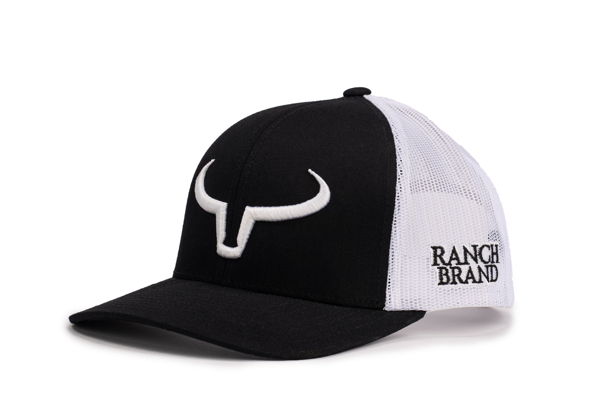 Rancher | Noir & Mesh Blanc | Logo Blanc