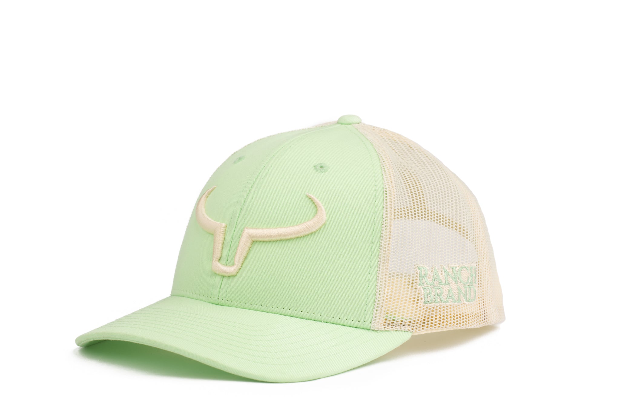 Rancher | Menthe & Mesh Crème | Logo Crème