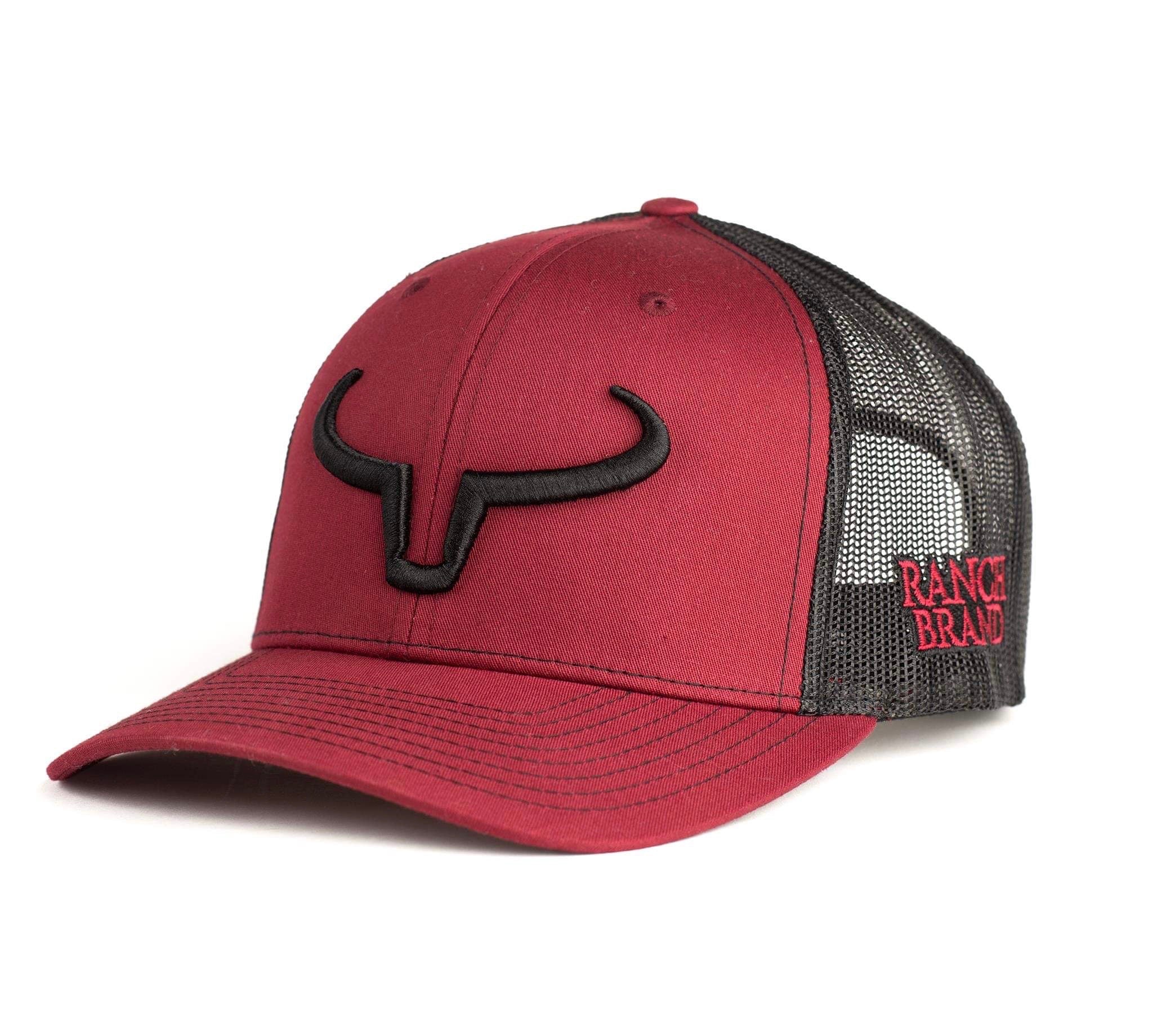 Rancher | Bourgogne & Mesh Noir | Logo Noir