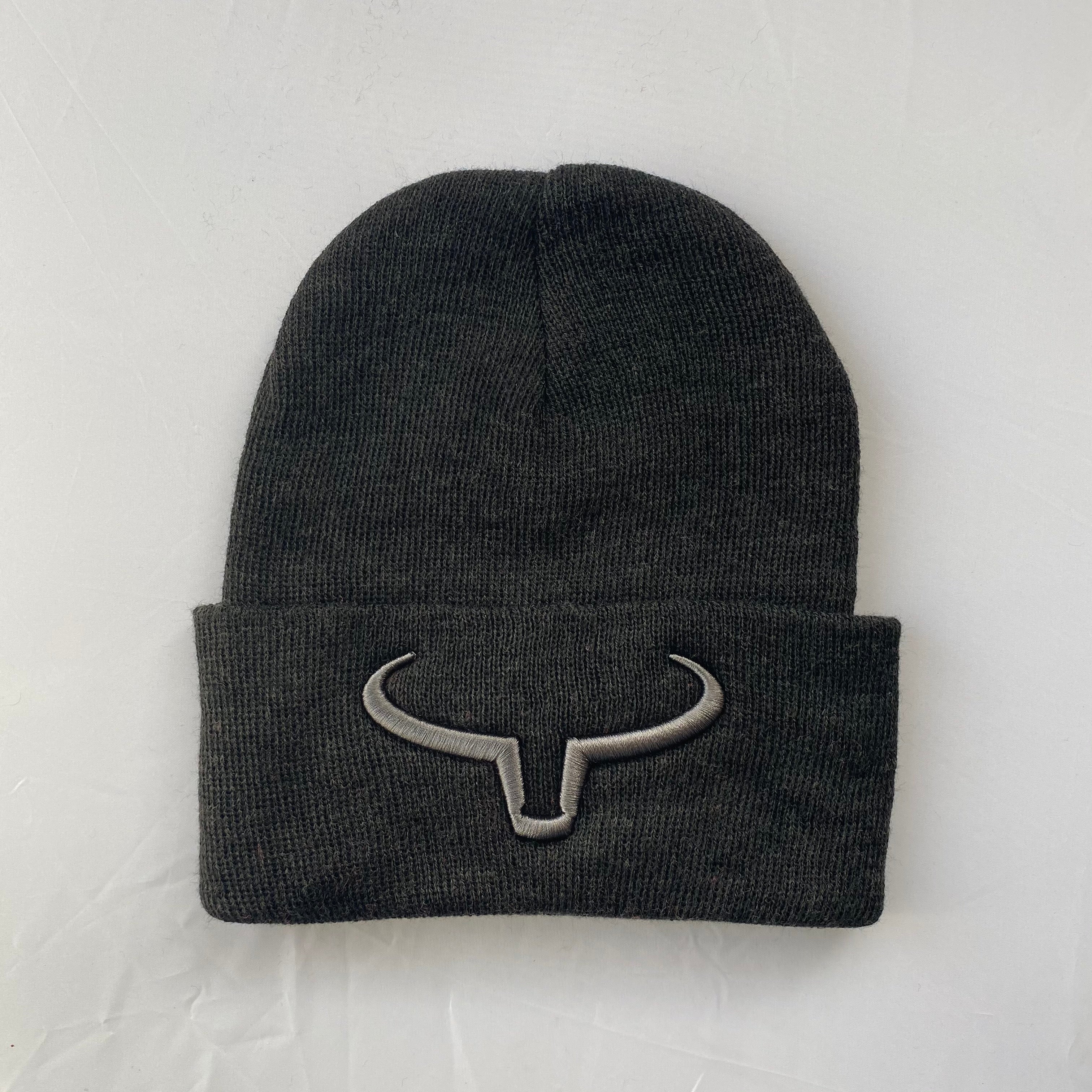 Beanie Hat | Dark Gray & Dark Gray Flap | Graphite Logo