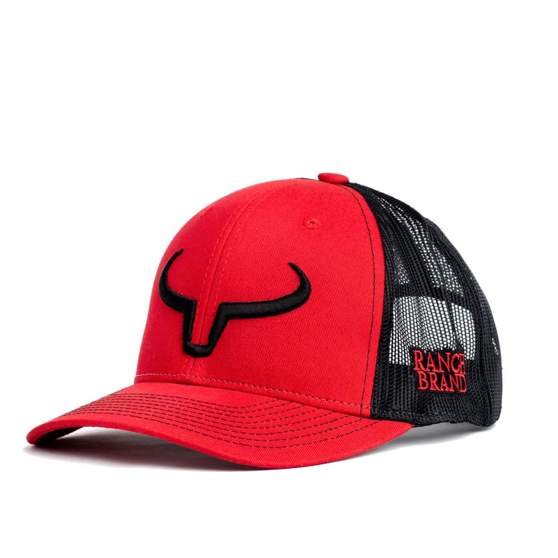 Rancher | Rouge & Mesh Noir | Logo Noir