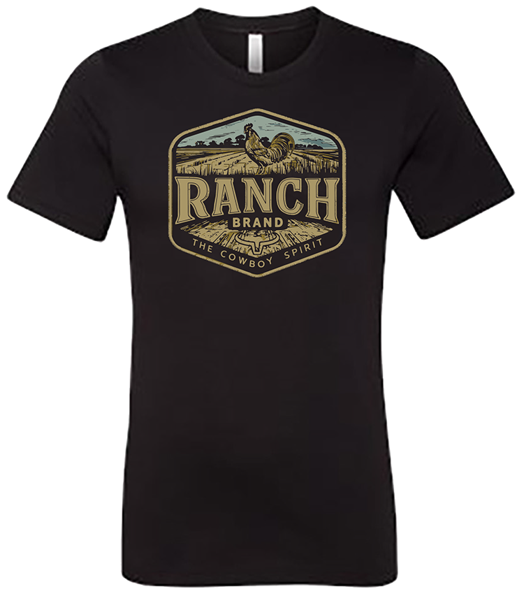 Ranch Brand | T-Shirt Homme Rooster | Noir