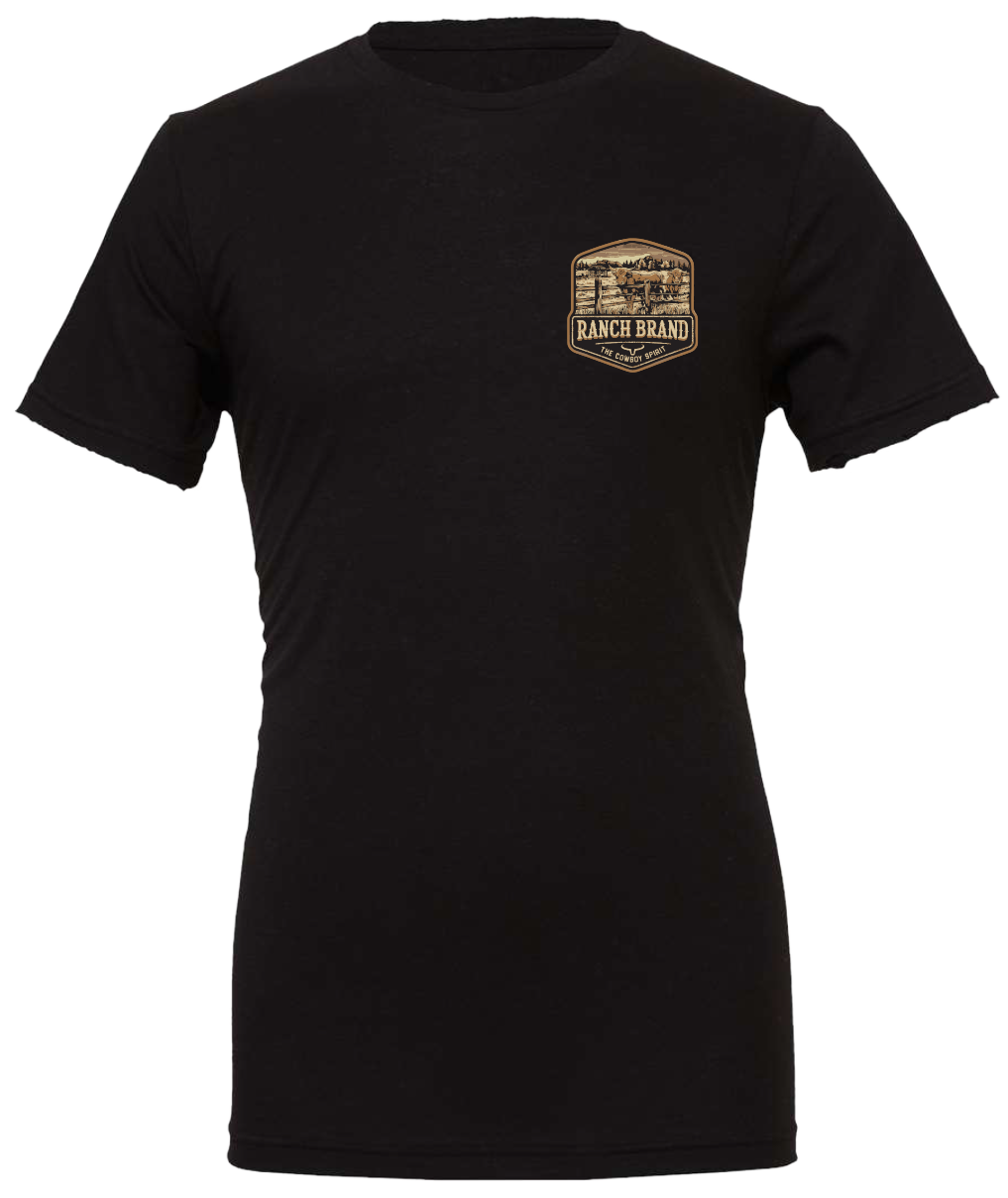 Ranch Brand | Men T-Shirt Steer | Black