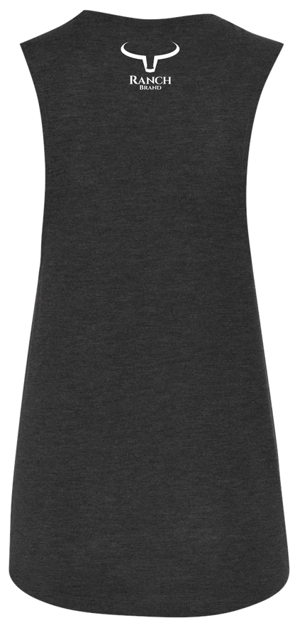 Ranch Brand | Woman Muscle Tank Classic 2 | Dark gray