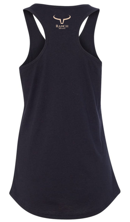 Camisole back Flower Skull 2 Noir Ranch Brand
