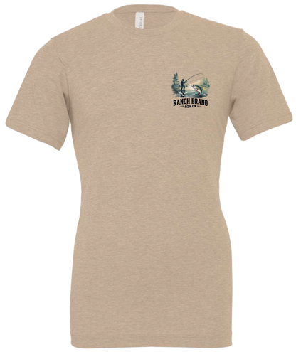 Ranch Brand | T-Shirt Homme Fish On 5 | Tan