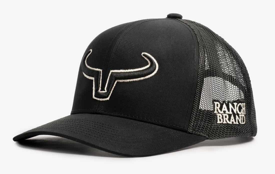 Rancher | Noir &amp; Mesh Noir | Logo Noir &amp; Silver
