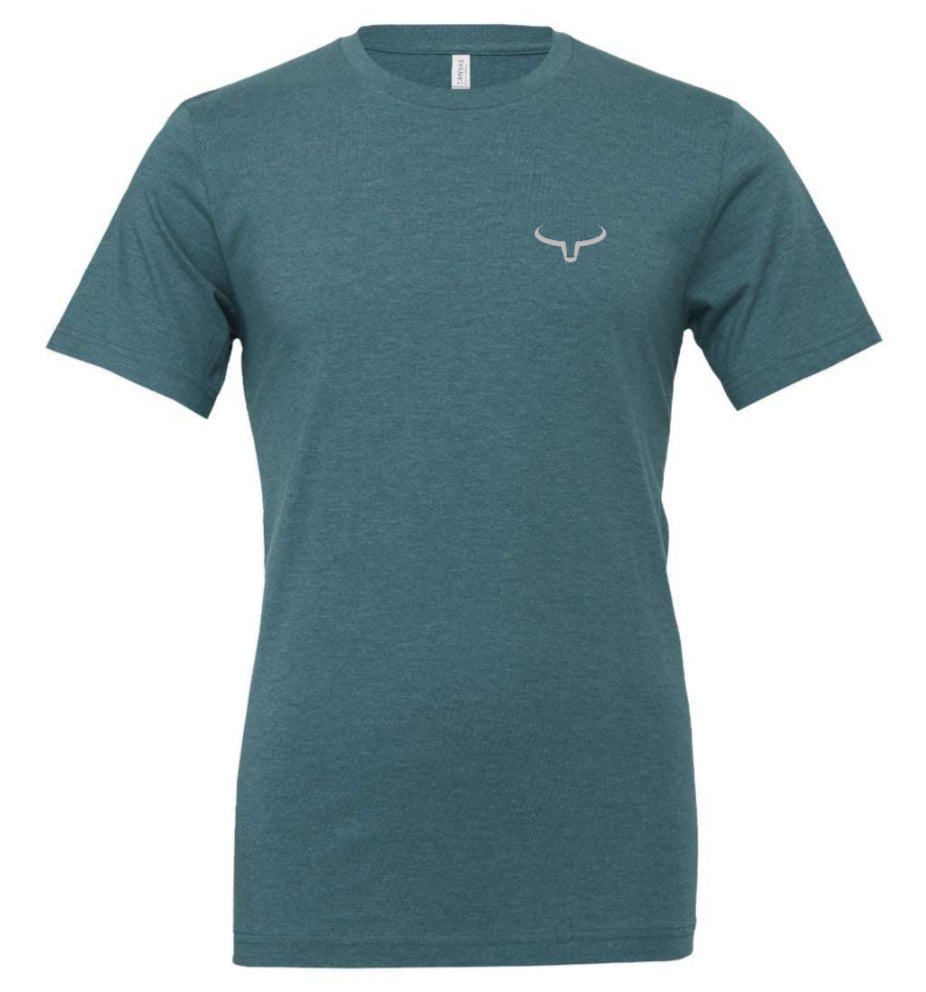 Ranch Brand | T-Shirt Men Basic | Teal &amp; Grey