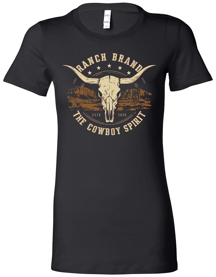 Ranch Brand | T-Shirt Femme Skull 3 | Noir – Ranch Brand Clothing