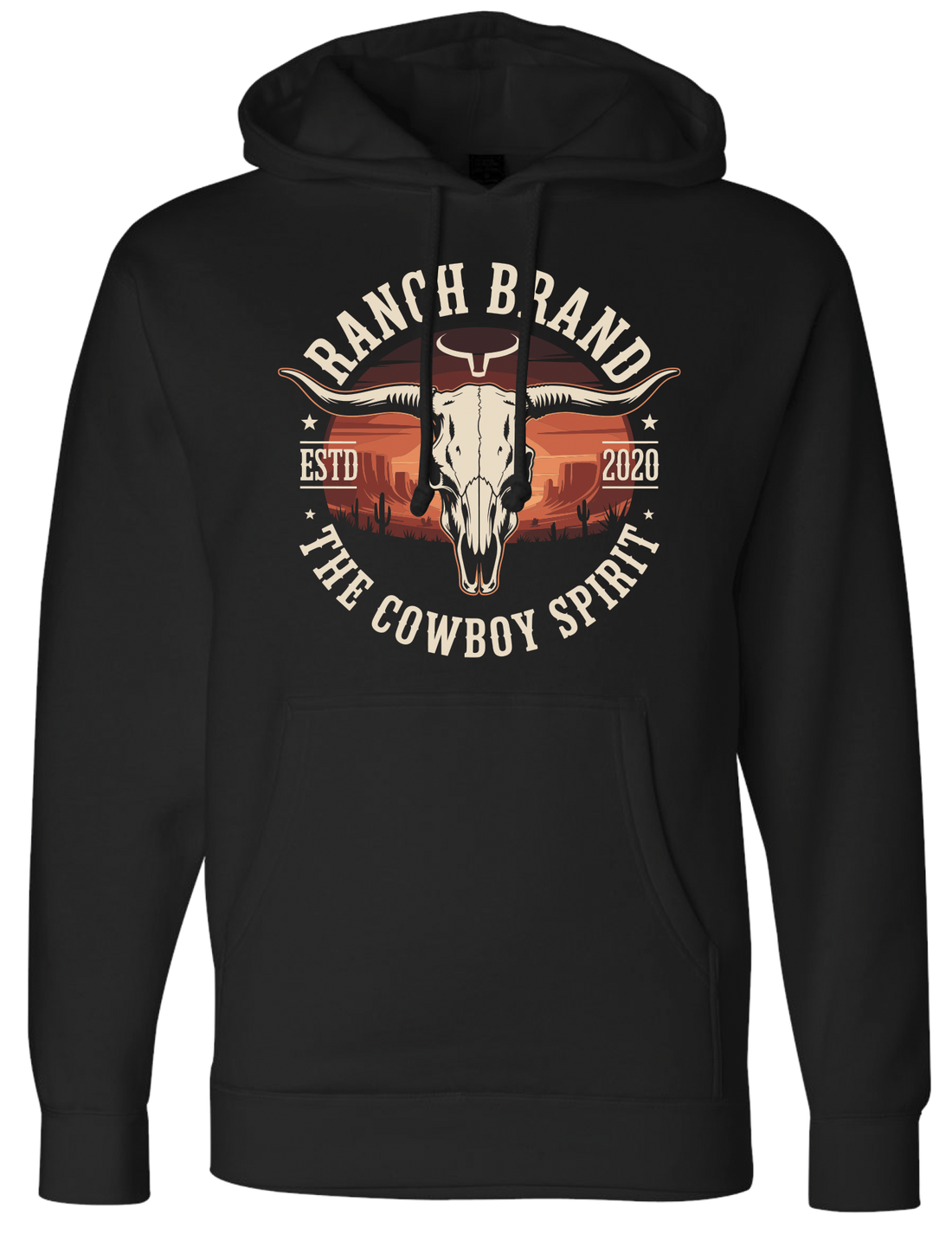 Ranch Brand | Hoodie Unisexe Sundust | Noir