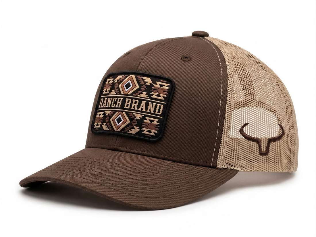 Casquette Patch 4 | Brun &amp; Mesh Beige |