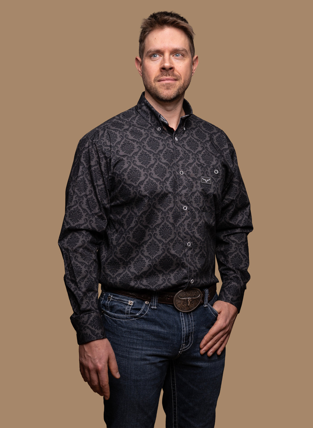 Ranch Brand | Chemise Homme | Damascus Noir