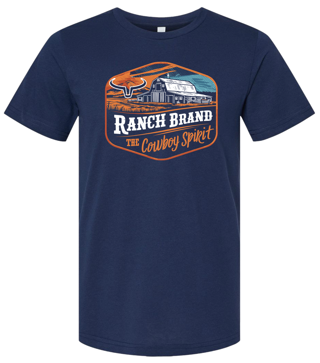 Ranch Brand | T-Shirt Homme Old Barn | Marine