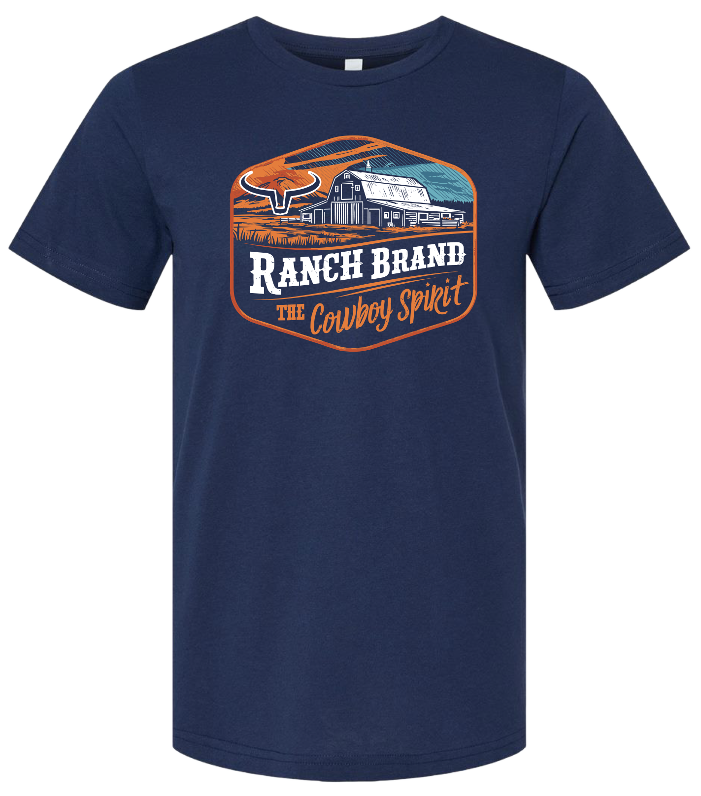 Ranch Brand | T-Shirt Homme Old Barn | Marine