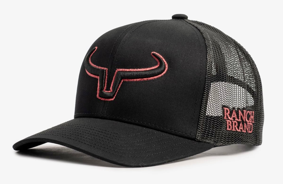 Rancher | Noir &amp; Mesh Noir | Logo Noir &amp; Rouge
