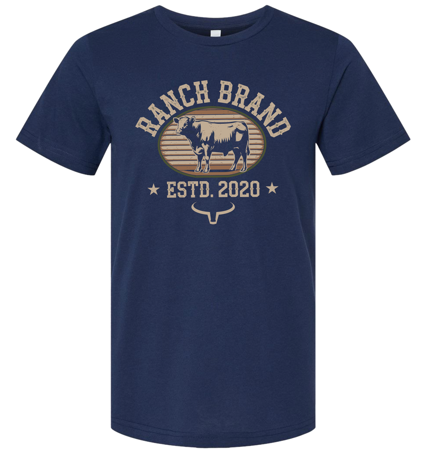Ranch Brand | T-Shirt Homme Bull | Marine – Ranch Brand Clothing