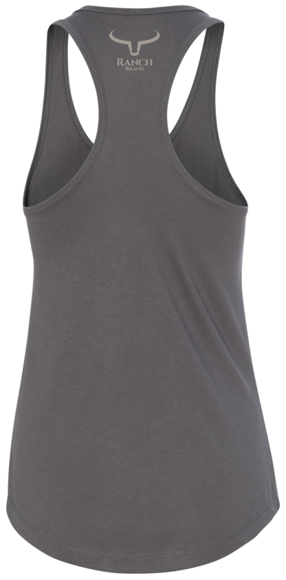 Camisole western gris, vue de dos