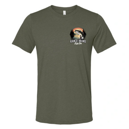 T-Shirt Homme Fish On Army Ranch Brand