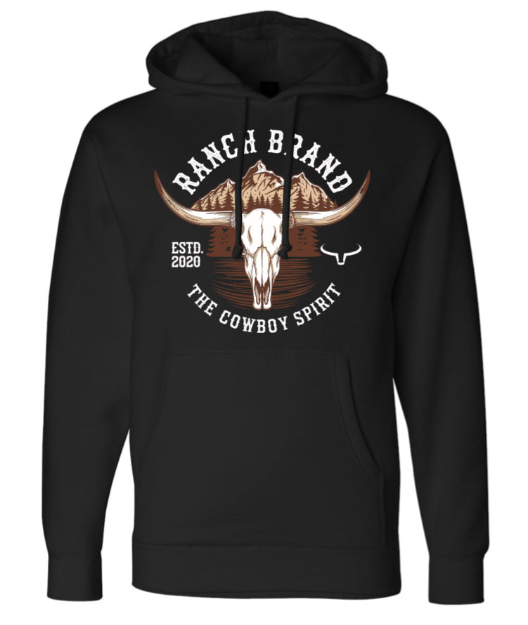 Ranch Brand | Hoodie Unisexe Skull 6  | Noir