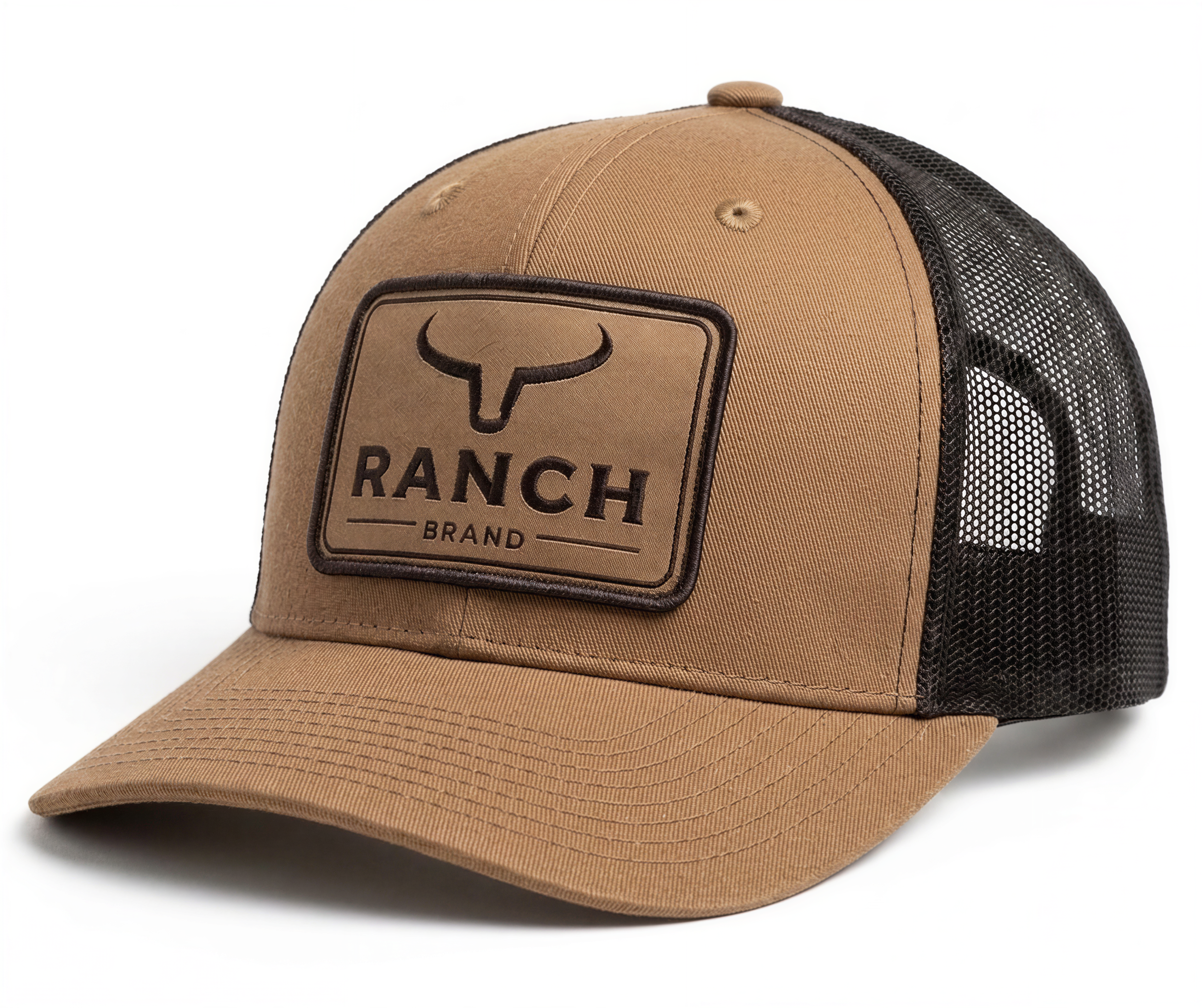 Casquette Patch 3 | Coyote Brown &amp; Mesh Noir | Tan