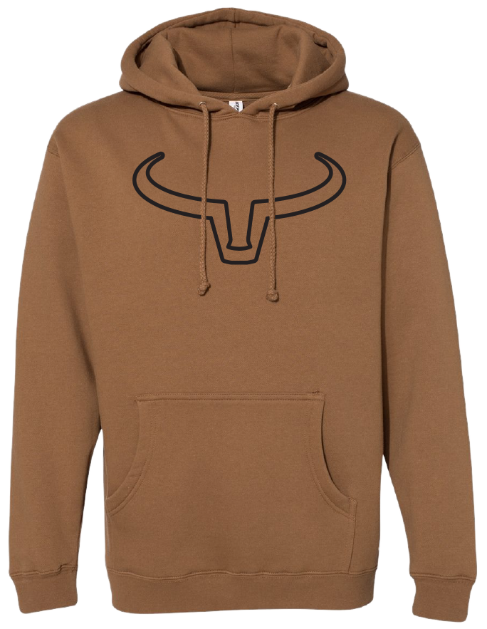 Ranch Brand | Hoodie Unisexe Outline  | Saddle &amp; Noir