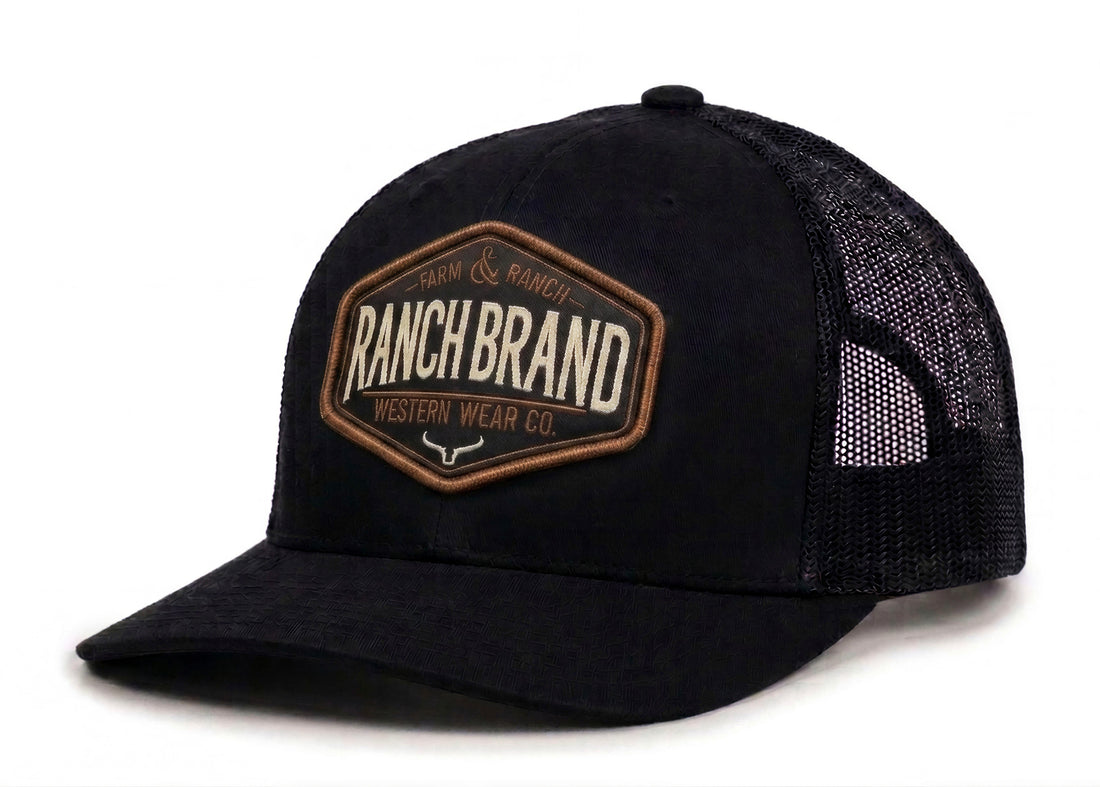 Casquette Patch 1 | Noir &amp; Mesh Noir