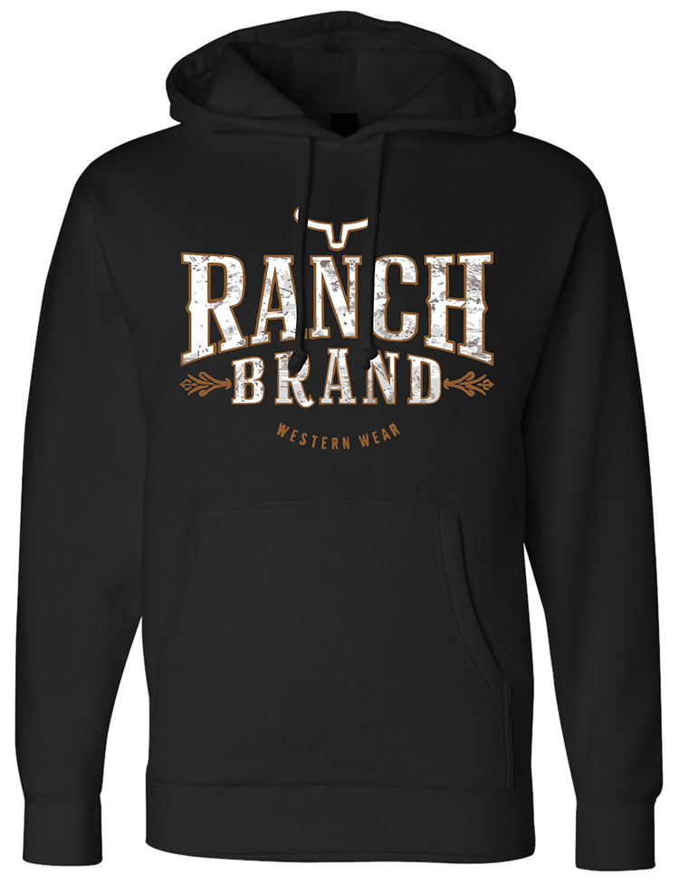 Ranch Brand | Unisex  Hoodie Classic 2 | Black