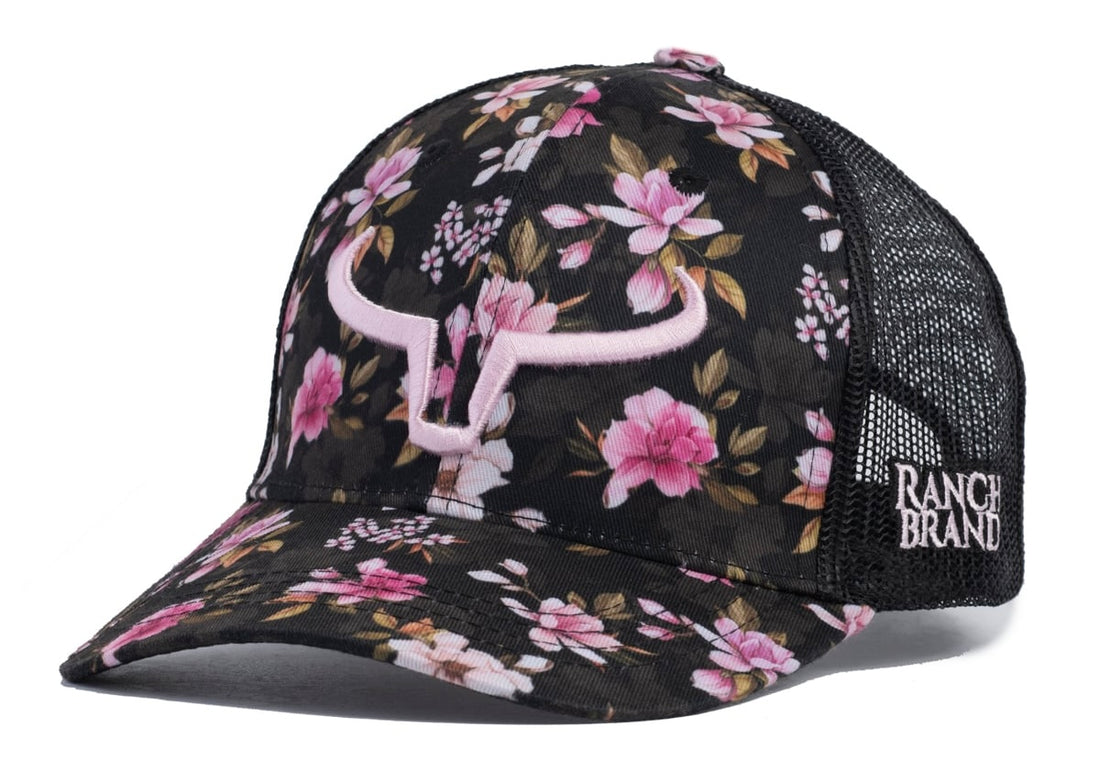 Casquette Ponytail Femme | Fleur 33 | Logo Rose