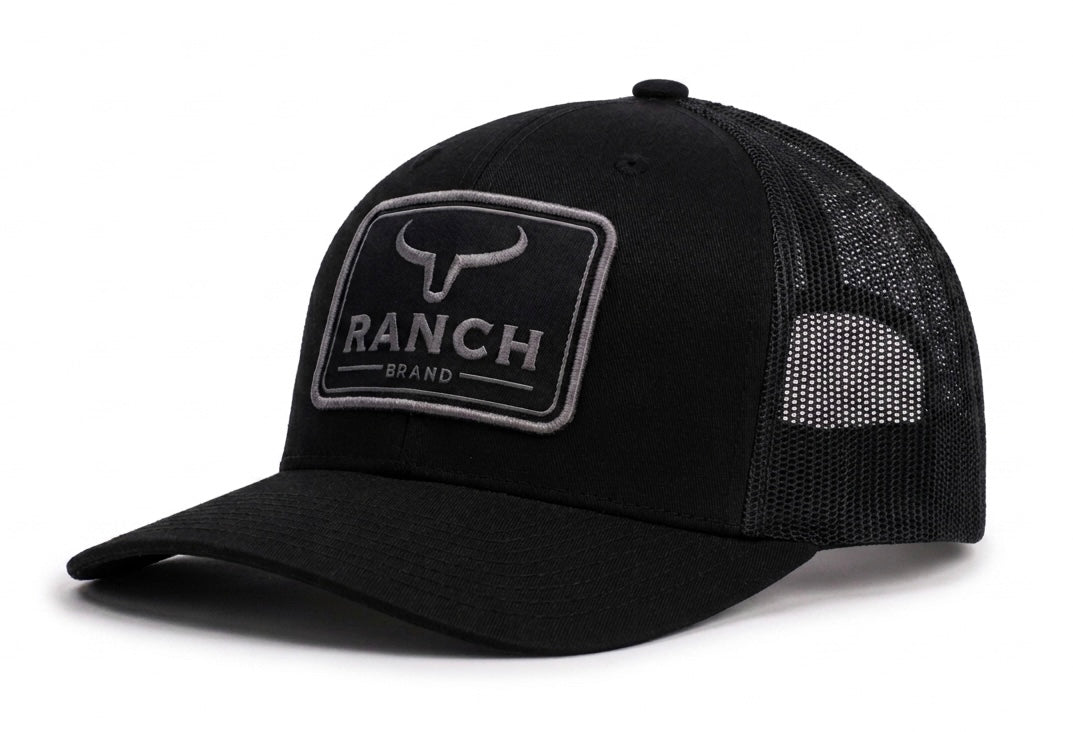 Casquette Patch 3 | Noir &amp; Mesh Noir | Silver
