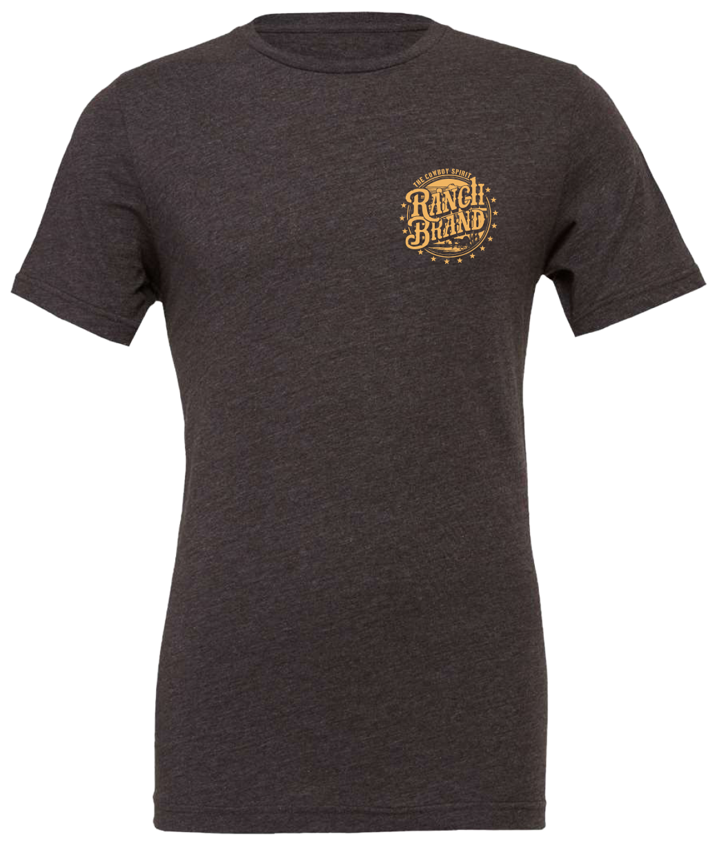 Ranch Brand | Men T-Shirt  Stamp| Dark gray