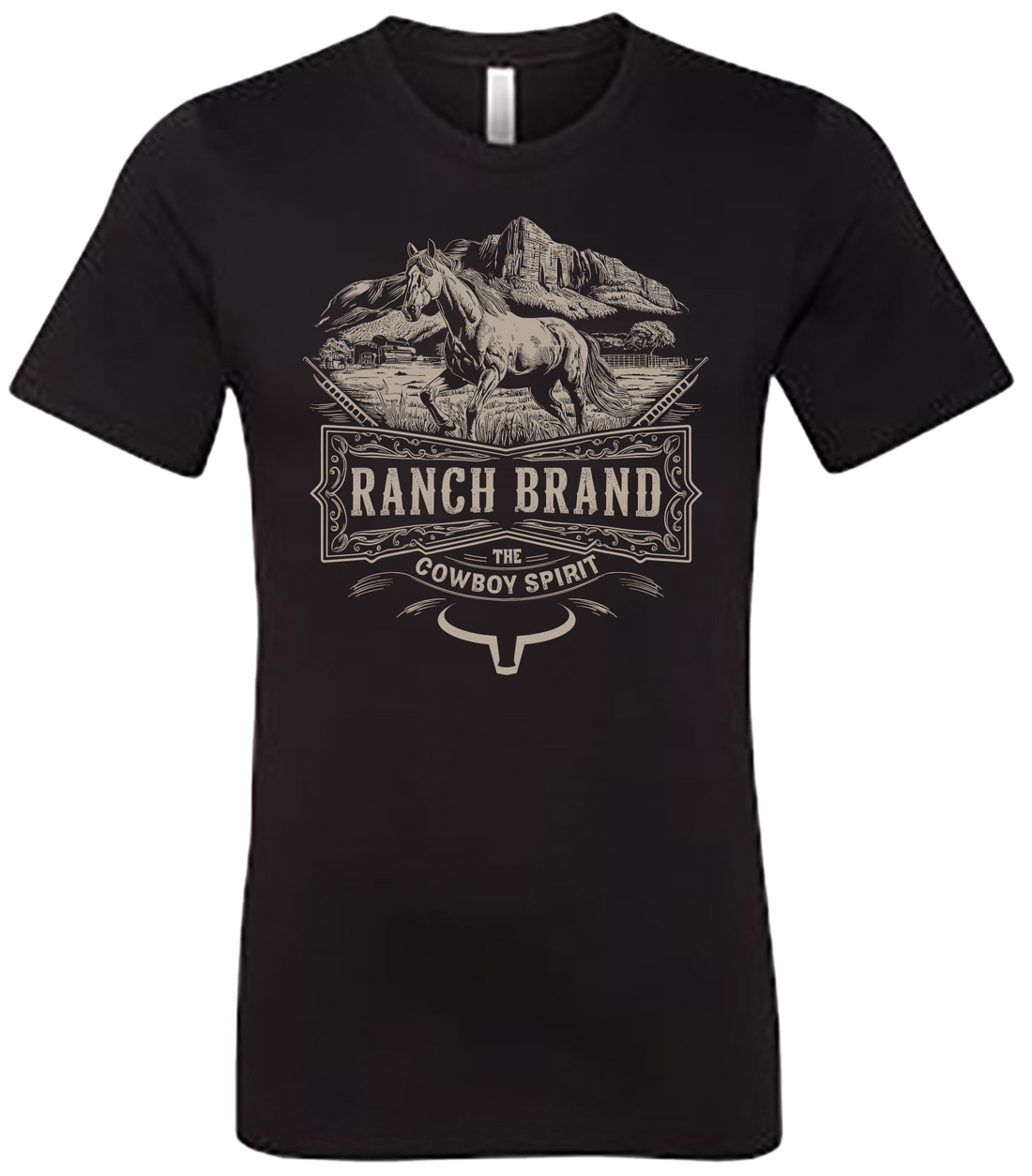 Ranch Brand | T-Shirt Homme Wild Horse | Noir