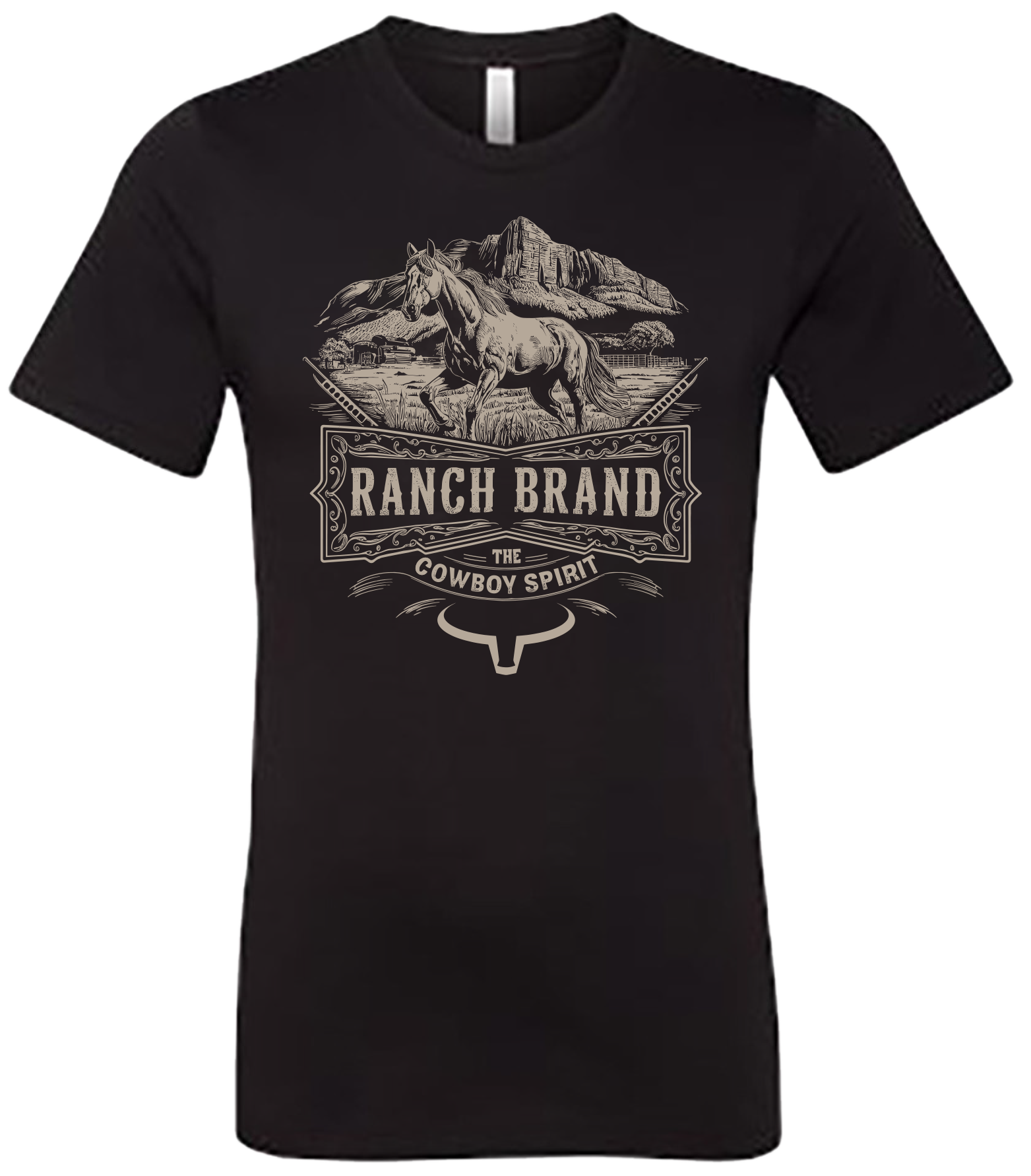 Ranch Brand | T-Shirt Homme Wild Horse | Noir