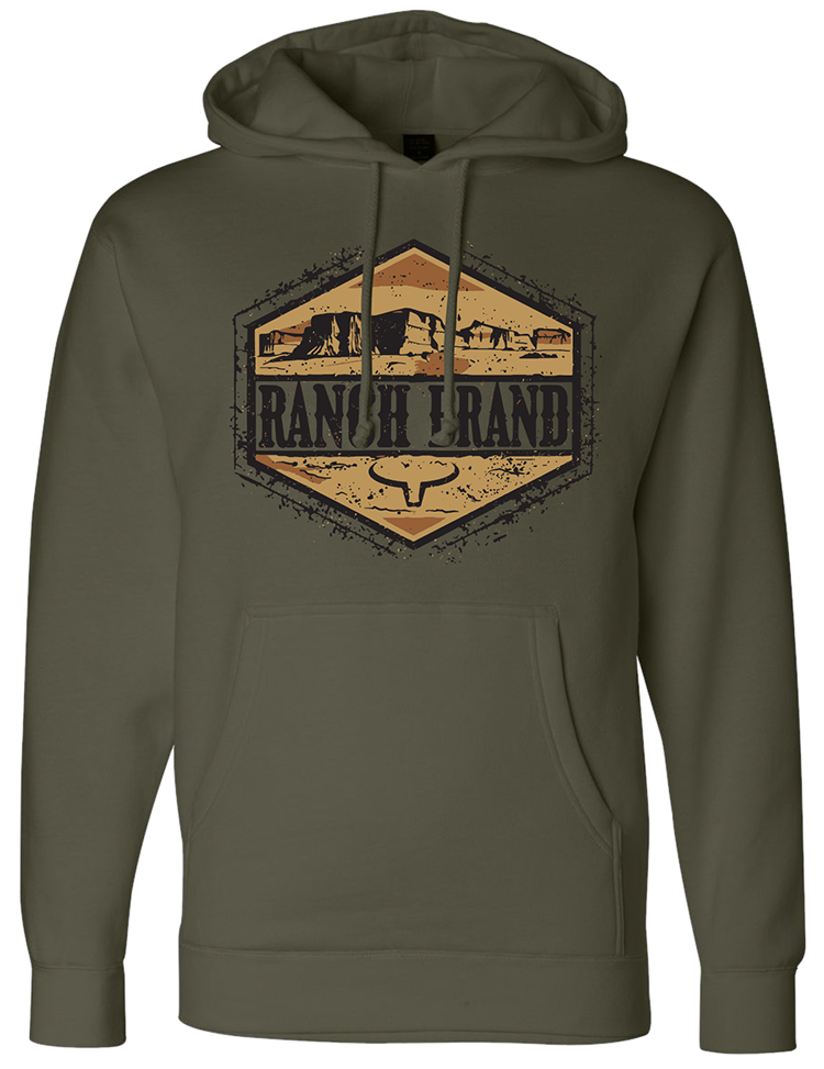 Ranch Brand | Unisex Hoodie Desert | Army